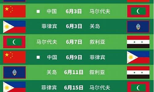 国足世预赛赛程6月7日几点直播_国足世预